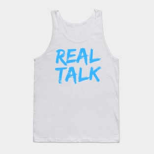 REAL TALK Neon Blue London slang, London design Tank Top